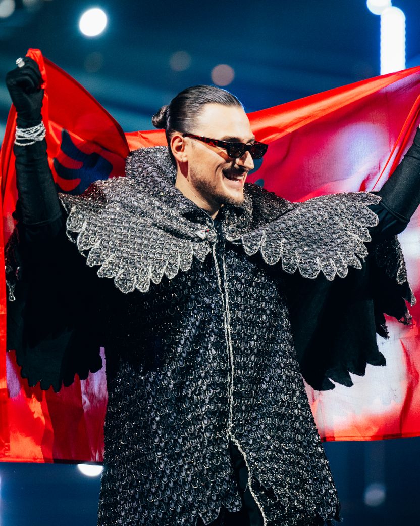 Alis got to fly the Albanian flag at the Vienna 2026 Grand Final